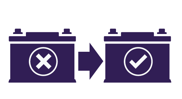 Replace Battery Icon